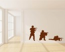 Soldier Vinyl Decals Silhouette Modern Wall Art Sticker